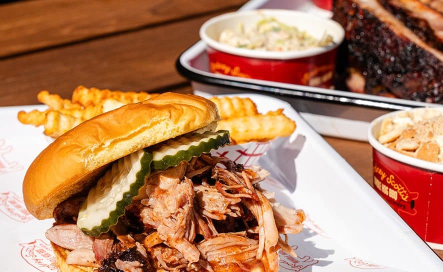 King of the Menu pulled pork sandwich
