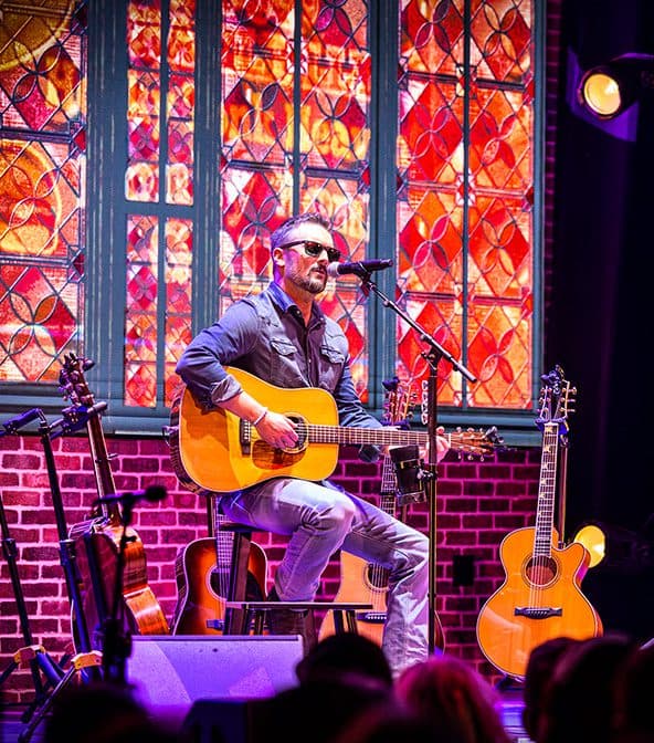 Eric Church on stage at Neon Steeple