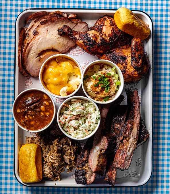 Full Plate of Rodney Scott's BBQ