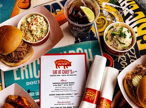 Sampling of dishes from Rodney Scott's BBQ