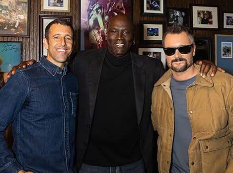Ben Weprin and Eric Church with Michael Jordan