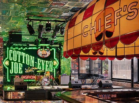 Stage in Chief's Tavern