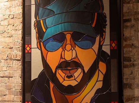 Eric Church stained glass